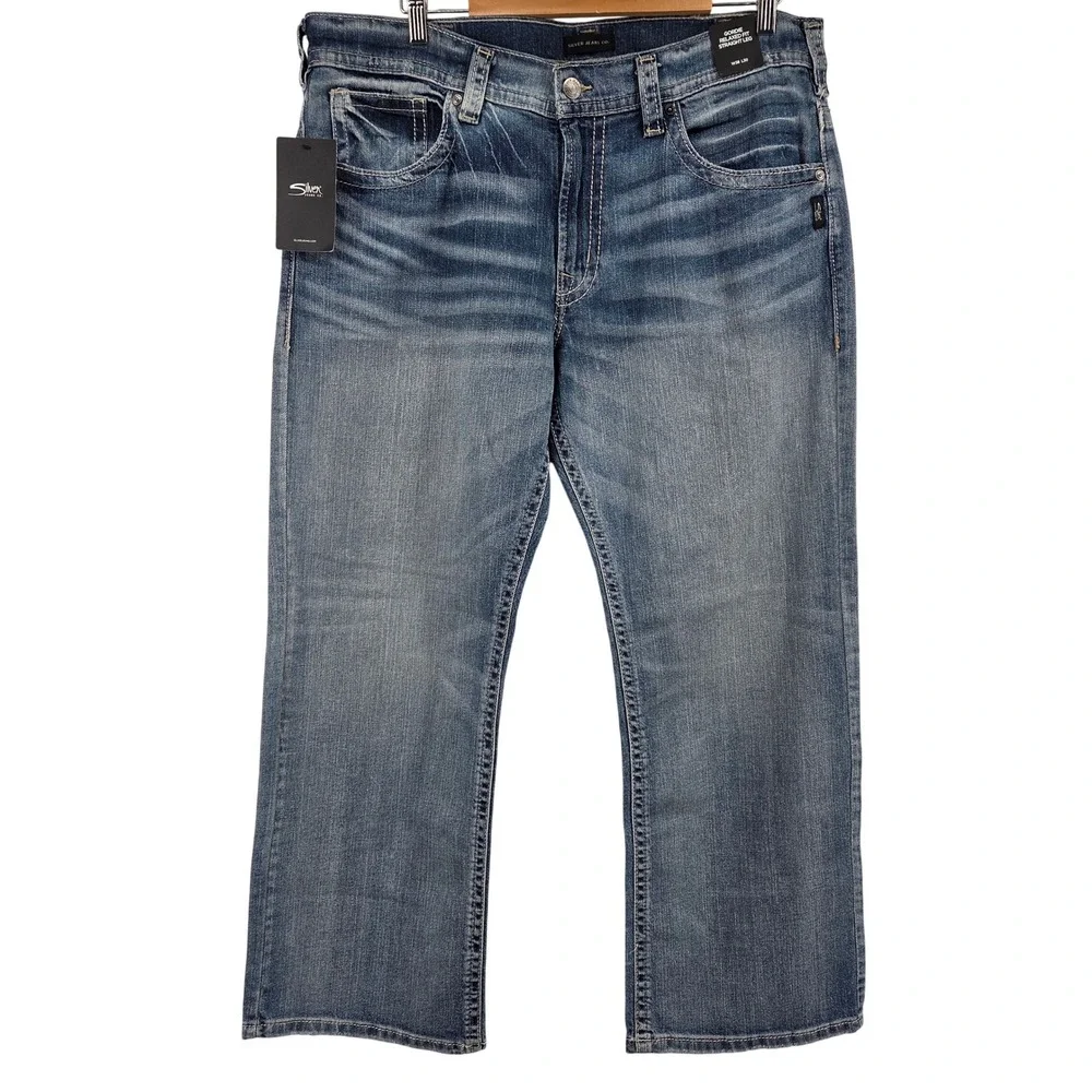 Silver Jeans Co. Gordie Relaxed Straight Leg Jeans 38x30 Indigo